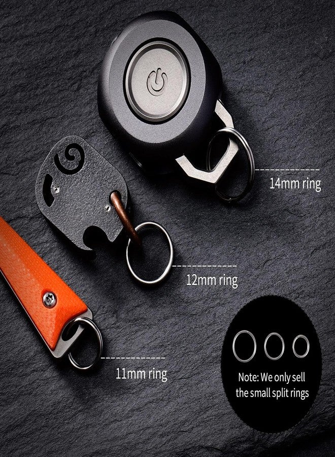 MecArmy CH8 Titanium Split Key Rings Set Bulk, Heavy-Duty EDC Titanium Key Holder Organizer for Men Women, Lightweight & Durable Keychain Rings for Home Outdoor (18 Pcs) - Image 3